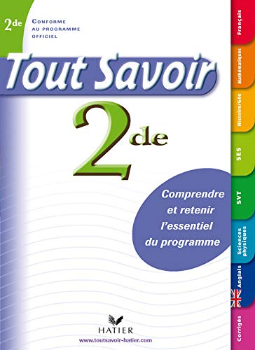 Stock image for Tout savoir 2e for sale by Ammareal