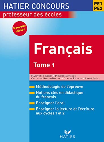 Beispielbild fr Franais PE1-PE2 : Tome 1 zum Verkauf von Ammareal