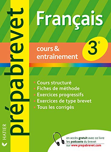 Stock image for prpabrevet cours & entranement ; franais ; 3me for sale by Chapitre.com : livres et presse ancienne