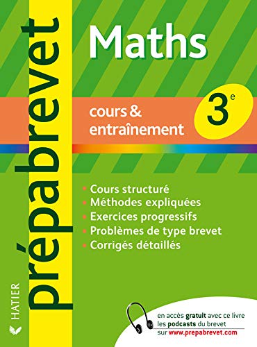 Stock image for Mathmatiques 3e : Cours & entranement for sale by Ammareal