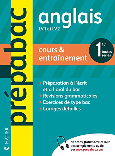 Beispielbild fr Prpabac Cours & entranement Anglais 1re LV1 et LV2 toutes sries zum Verkauf von Ammareal
