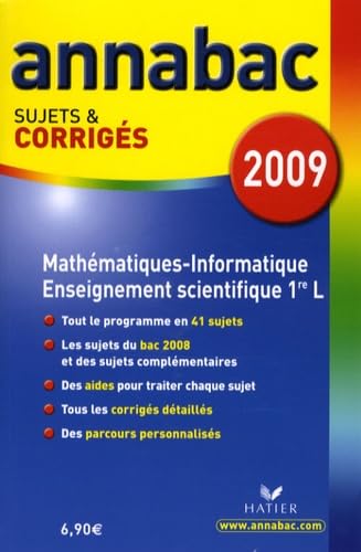 9782218932540: Mathmatiques-Informatique Enseignement scientifique 1e L: Sujets et corrigs