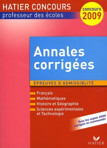 9782218932755: Annales corriges CRPE Session 2008: Epreuves d'admissibilit