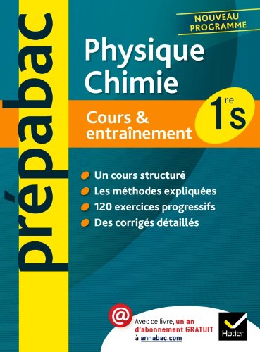 9782218949029: Prpabac Cours & entranement Physique-Chimie 1re S