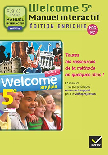 Imagen de archivo de Welcome Anglais 5e ed. 2012 - CD-ROM Enrichi pour la Classe Version Utilisateur [CD-Rom] LEDRU-GERMAIN-E+HOLLINKA- a la venta por BIBLIO-NET