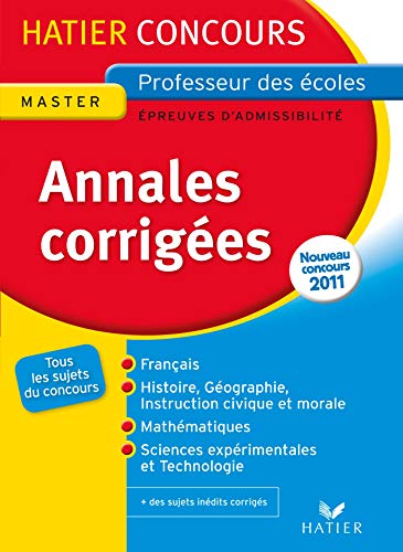Beispielbild fr Hatier Concours Annales 2011 preuves d'admissibilit zum Verkauf von Ammareal