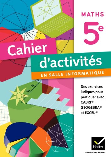 9782218954559: Cahier d'activits en salle informatique Mathmatiques 5e d. 2011