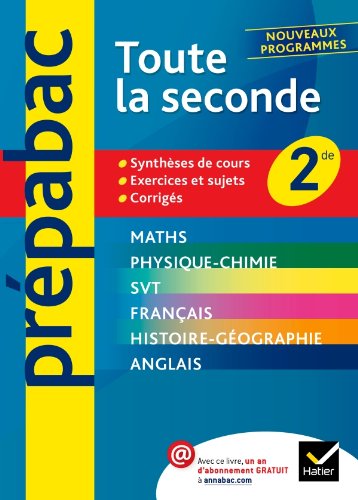 9782218955426: Prpabac Toute la seconde: Toutes les matires - Seconde