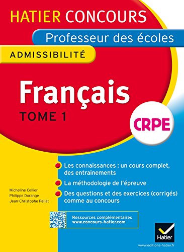 Beispielbild fr Franais : Professeur Des coles Crpe Admissibilit : Nouveau Concours 2014. Vol. 1 zum Verkauf von RECYCLIVRE