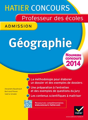 Stock image for Concours professeur des coles 2015 - Gographie - Epreuve orale d'admission for sale by Ammareal