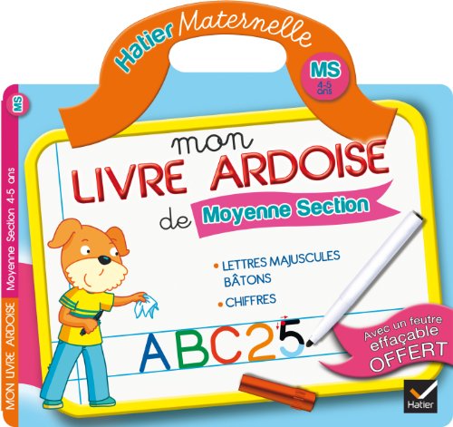 9782218960802: Mon livre ardoise de Moyenne Section (Hatier maternelle)