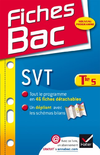 9782218962332: Fiches Bac SVT Tle S: Fiches de cours - Terminale S: Svt Terminale S