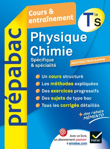 Stock image for Prpabac Cours & entranement Physique-Chimie Tle S Spcifique & spcialit for sale by medimops