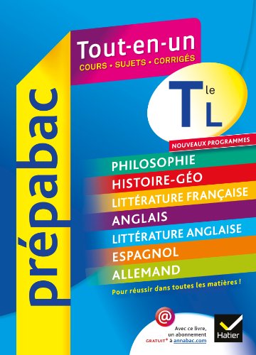 Beispielbild fr Tout-en-un, Terminale L : Cours, Sujets, Corrigs zum Verkauf von RECYCLIVRE