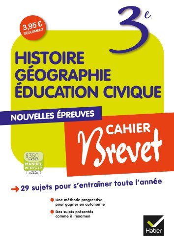 Stock image for Histoire gographie ducation civique 3e: Cahier brevet Mller, David et Vautier, Stphane for sale by BIBLIO-NET