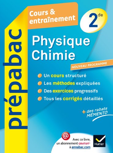 Beispielbild fr Physique-Chimie 2de - Prpabac Cours & entranement: Cours, mthodes et exercices - Seconde zum Verkauf von Ammareal