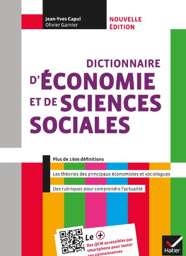 Beispielbild fr Dictionnaire d'conomie et de sciences sociales d. 2013 zum Verkauf von Ammareal