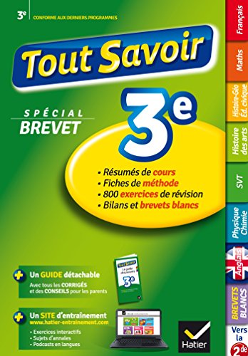 Stock image for Tout savoir 3e: rviser toutes les matires for sale by Ammareal