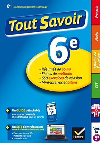 9782218976339: Tout savoir 6e