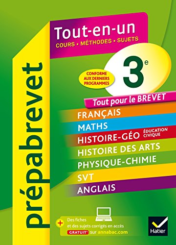 Stock image for Prpabrevet Tout-en-un 3e: Tout pour rviser le Brevet for sale by Ammareal