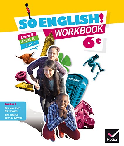 Imagen de archivo de SO ENGLISH! : worbook ; 6me (dition 2015) a la venta por Chapitre.com : livres et presse ancienne