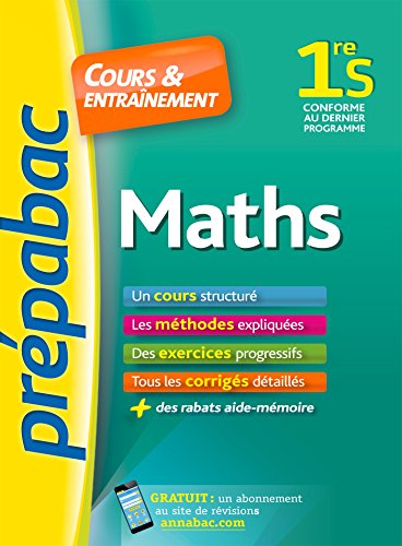 Beispielbild fr Maths 1re S : Cours & Entranement zum Verkauf von RECYCLIVRE