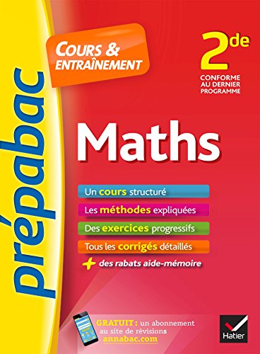 Stock image for Maths 2de - Prpabac Cours & entranement: cours, mthodes et exercices progressifs (seconde) for sale by Mli-Mlo et les Editions LCDA