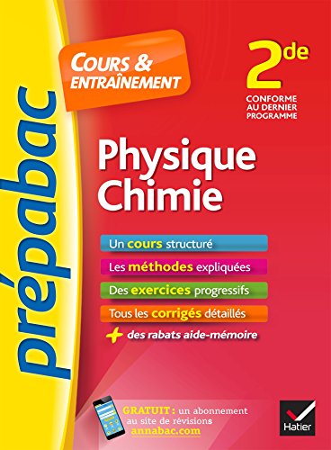 Beispielbild fr Prpabac Physique-Chimie 2de: cours, mthodes et exercices progressifs (seconde) zum Verkauf von medimops