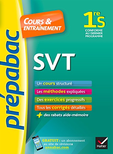 Beispielbild fr SVT 1re S - Prpabac Cours & entranement: cours, mthodes et exercices progressifs (premire S) zum Verkauf von medimops