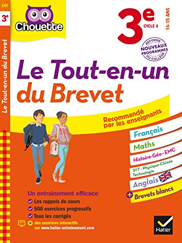 Stock image for Chouette Le Tout en un 3e - Spcial Brevet: cahier d'entranement dans toutes les matires for sale by Ammareal