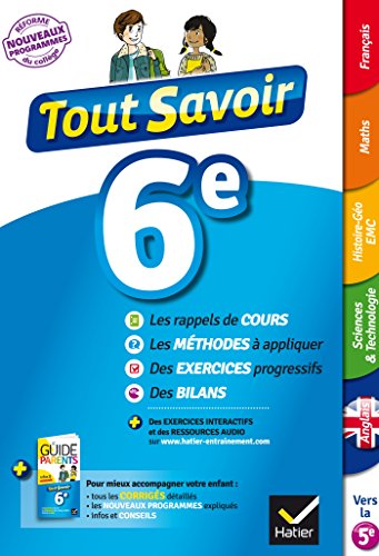 Stock image for Tout savoir 6e Nouveau programme - Tout en un: pour rviser dans toutes les matires for sale by Ammareal