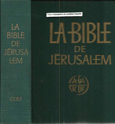 Beispielbild fr La Bible de Jrusalem zum Verkauf von medimops