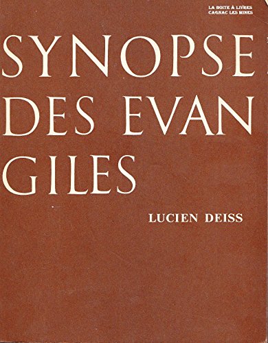 9782220032498: Synopse des vangiles : Matthieu, Marc, Luc et Jean