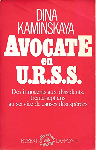 Stock image for Avocate en URSS for sale by LeLivreVert
