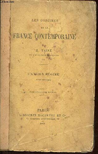 9782221049693: LES ORIGINES DE LA FRANCE CONTEMPORAINE - TOME IV : LA REVOLUTION - L'ANARCHIE - TOME DEUXIEME.