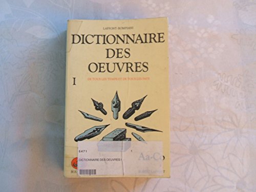 Imagen de archivo de DICT DES OEUVRES T1 a la venta por Librairie Th  la page