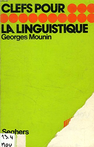 Beispielbild fr La linguistique (French Edition) zum Verkauf von Zubal-Books, Since 1961