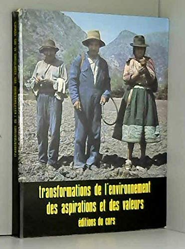 Imagen de archivo de TRANSFORMATIONS DE L'ENVIRONNEMENT DES ASPIRATIONS ET DES VALEURS a la venta por Librairie rpgraphic