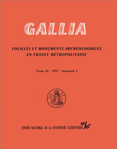 Stock image for Gallia Prhistoire, N 33-2 for sale by RECYCLIVRE