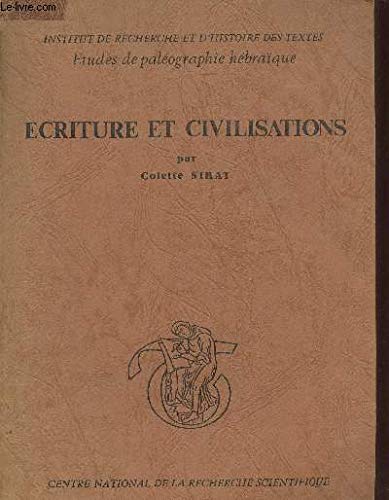 Beispielbild fr criture et Civilisation. zum Verkauf von Plurabelle Books Ltd