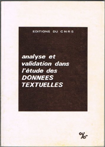 Stock image for Analyse et validation dans l'tude des donnes textuelles for sale by Ammareal