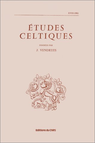 ETUDES CELTIQUES -18 - 1981