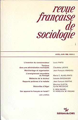 Beispielbild fr Revue franaise de sociologie - Avril-juin 1990, X zum Verkauf von LiLi - La Libert des Livres