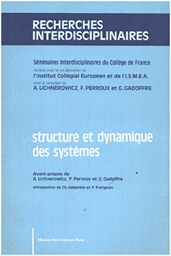 Beispielbild fr Structure et dynamique des systmes zum Verkauf von Ammareal