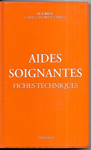 9782224026134: Aides-Soignantes. Fiches Techniques