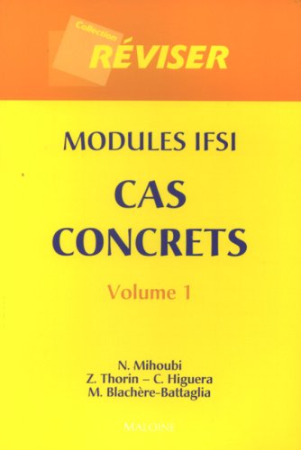 Stock image for Cas concrets modules IFSI: Volume 1 for sale by Ammareal