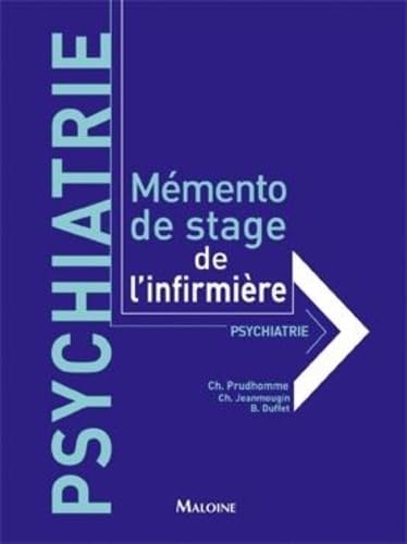 9782224030735: Mmento de stage de l'infirmire : psychiatrie