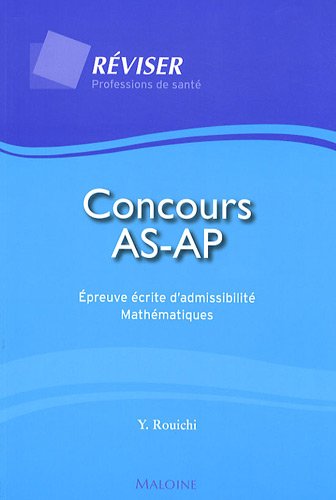 Beispielbild fr Concours AS-AP : Epreuve crite d'admissibilit, Mathmatiques zum Verkauf von medimops