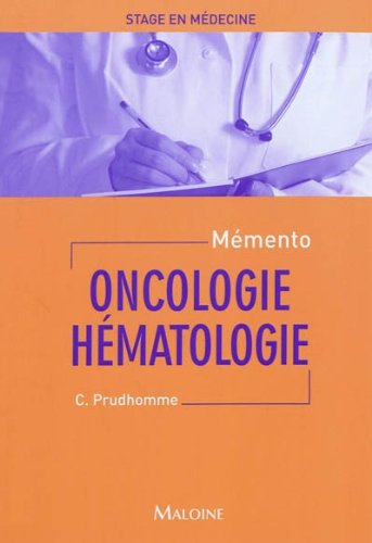 Stock image for Oncologie hmatologie for sale by Ammareal