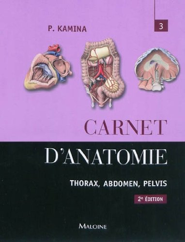 Beispielbild fr Carnet d'anatomie: Tome 3, Thorax, abdomen, pelvis zum Verkauf von Ammareal